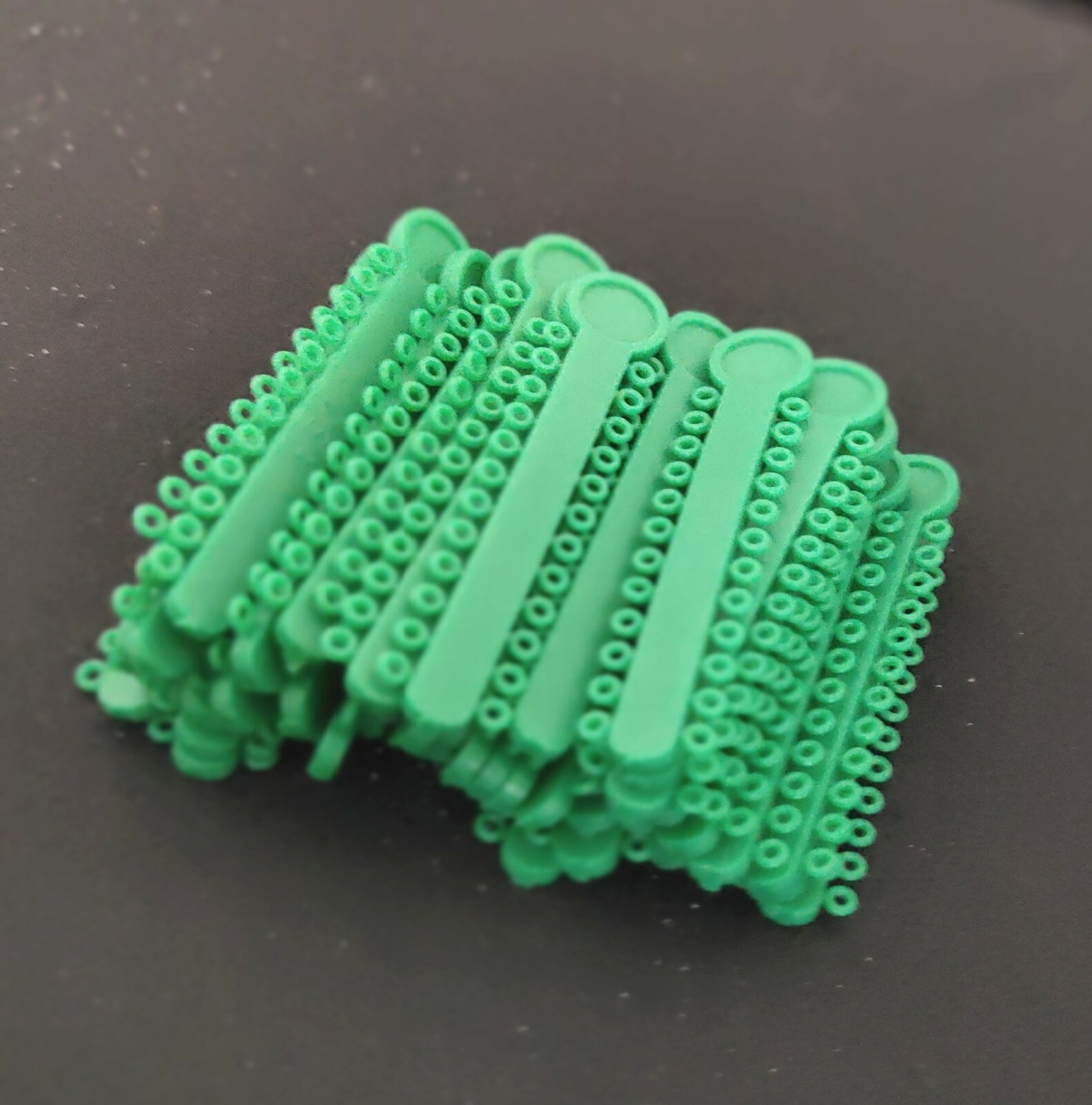 2 Packs Dental Green Color Elastic Ligature Ties Rubber Bands 1008Pcs/Pack