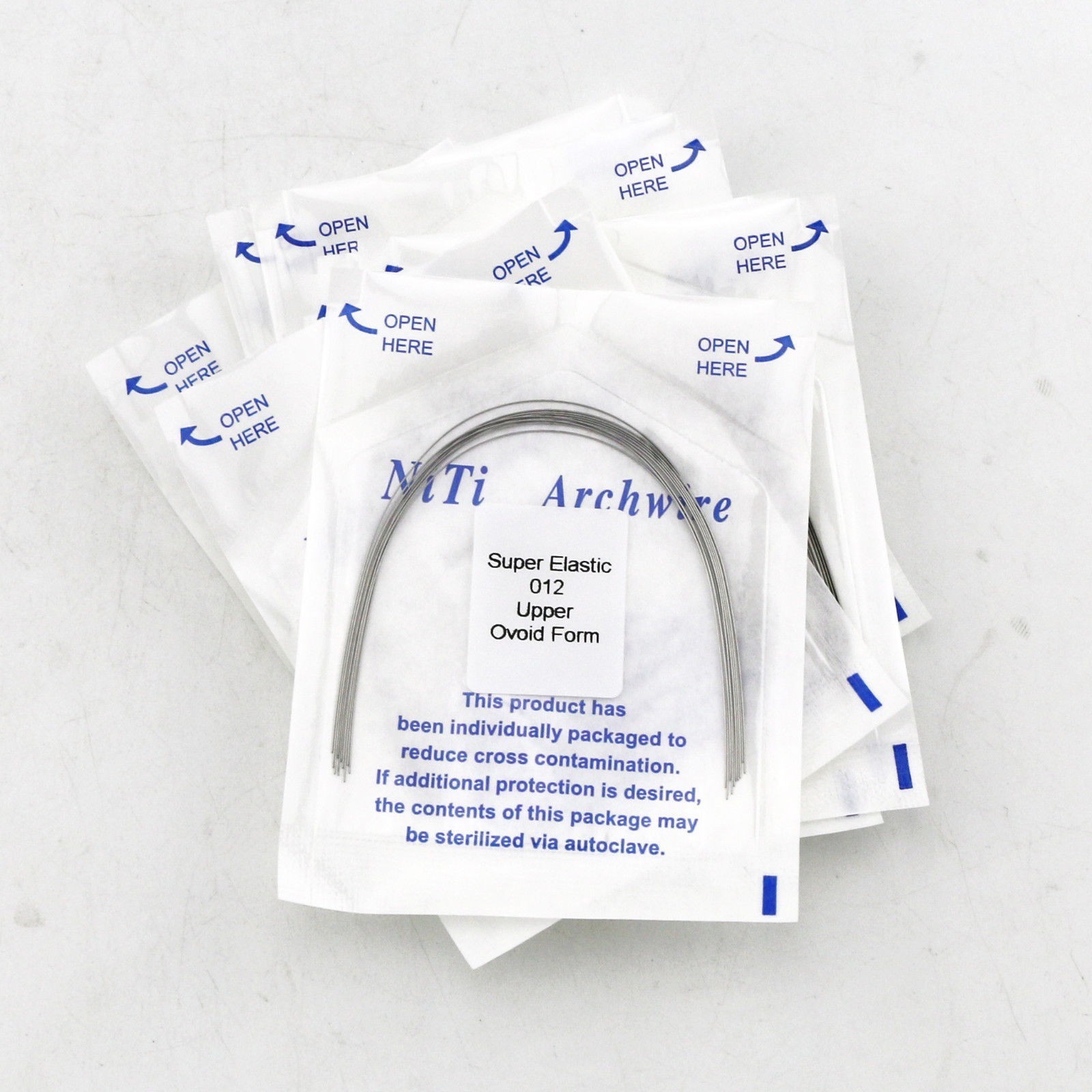 Dental Orthodontic Ligature Ties NiTi Arch Wire 0.022 Roth Brackets Braces Kit