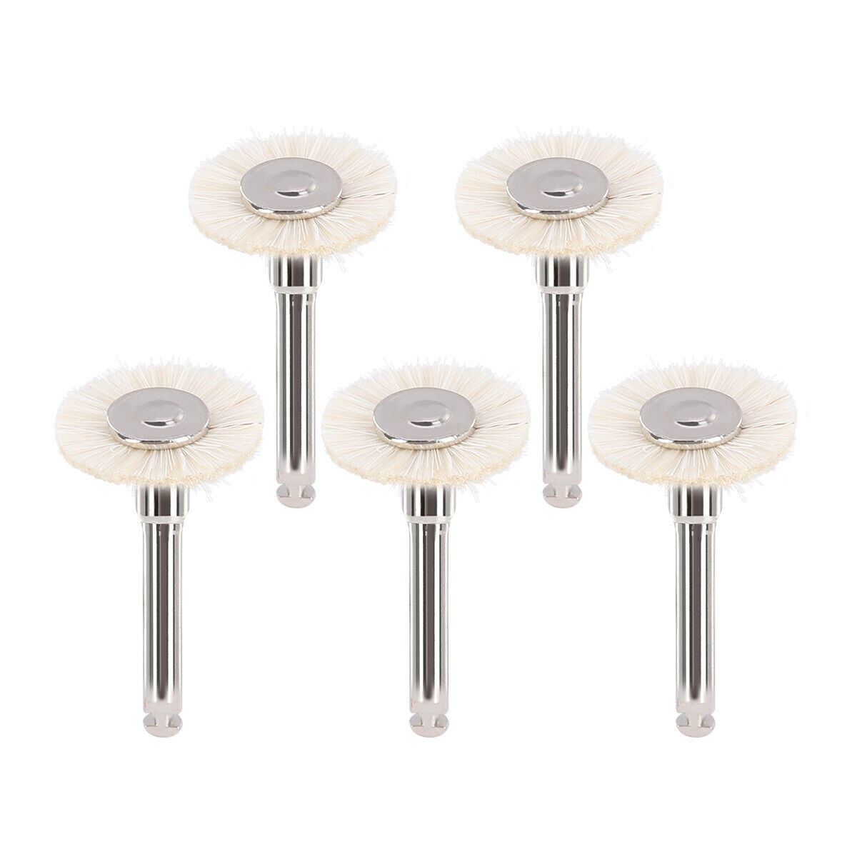5Pc Goat Hair Dental Polishing Brush Wheel 2.35mm Contra Angle RA Latch Type HOT