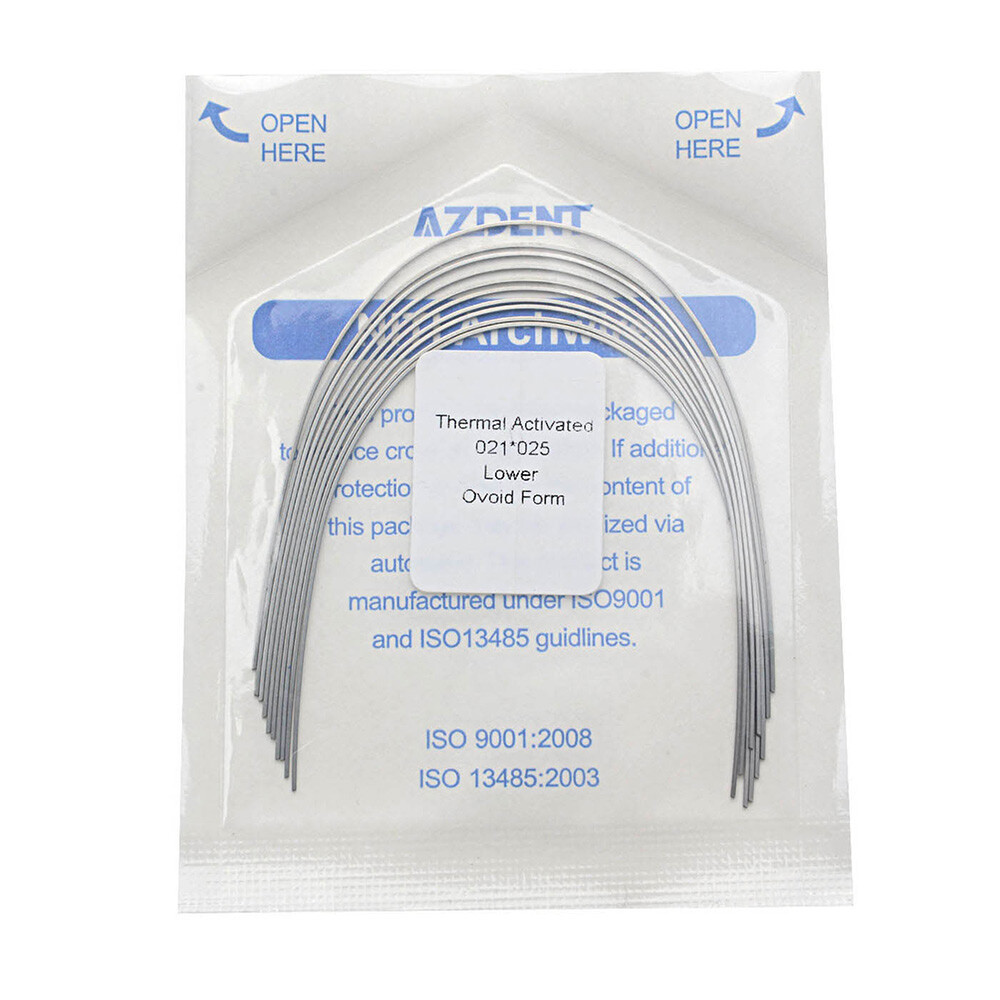 AZDENT Dental Orthodontic Heat Thermal Activated Niti Rectangular Arch Wires