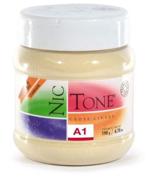 NIC TONE Autocurable Coldcure Acrylic Resin 190gm Powder A1 by MDC Dental