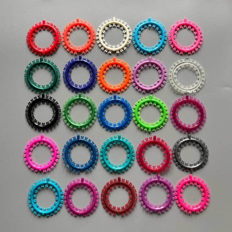 1000Pcs Dental Orthodontic Elastic Rubber Band Multi-Colored Mickey Ligature Tie