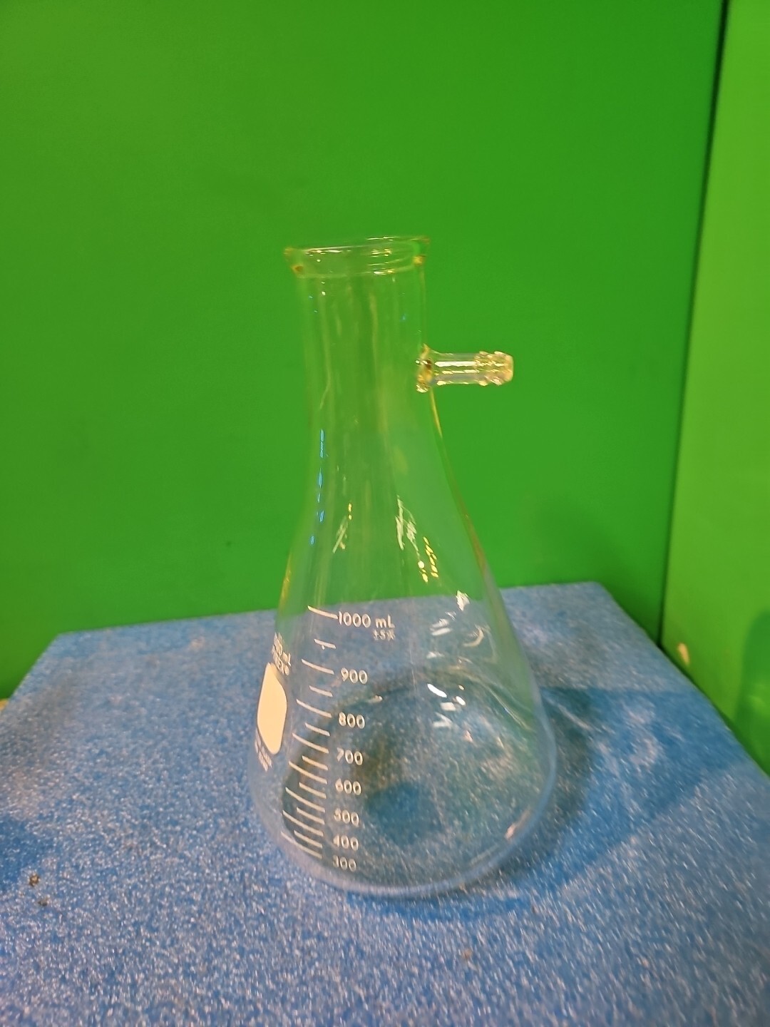 PYREX 1000mL Heavy Wall Filtering Flask W Sidearm Tubulation 10mm OD 5340-1L