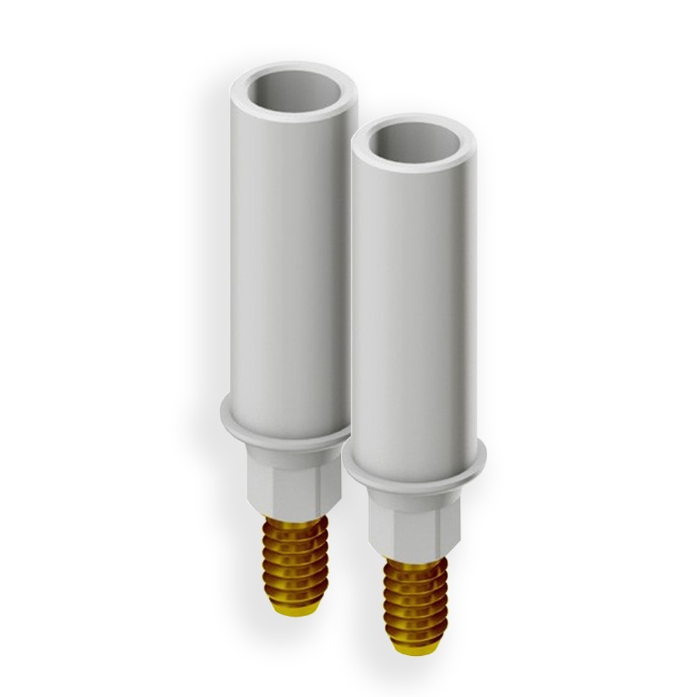 Adin NP Engaging Plastic Cylinder Casting Abutment 3.7mm x GH 0.7mm x 11mm (NP00