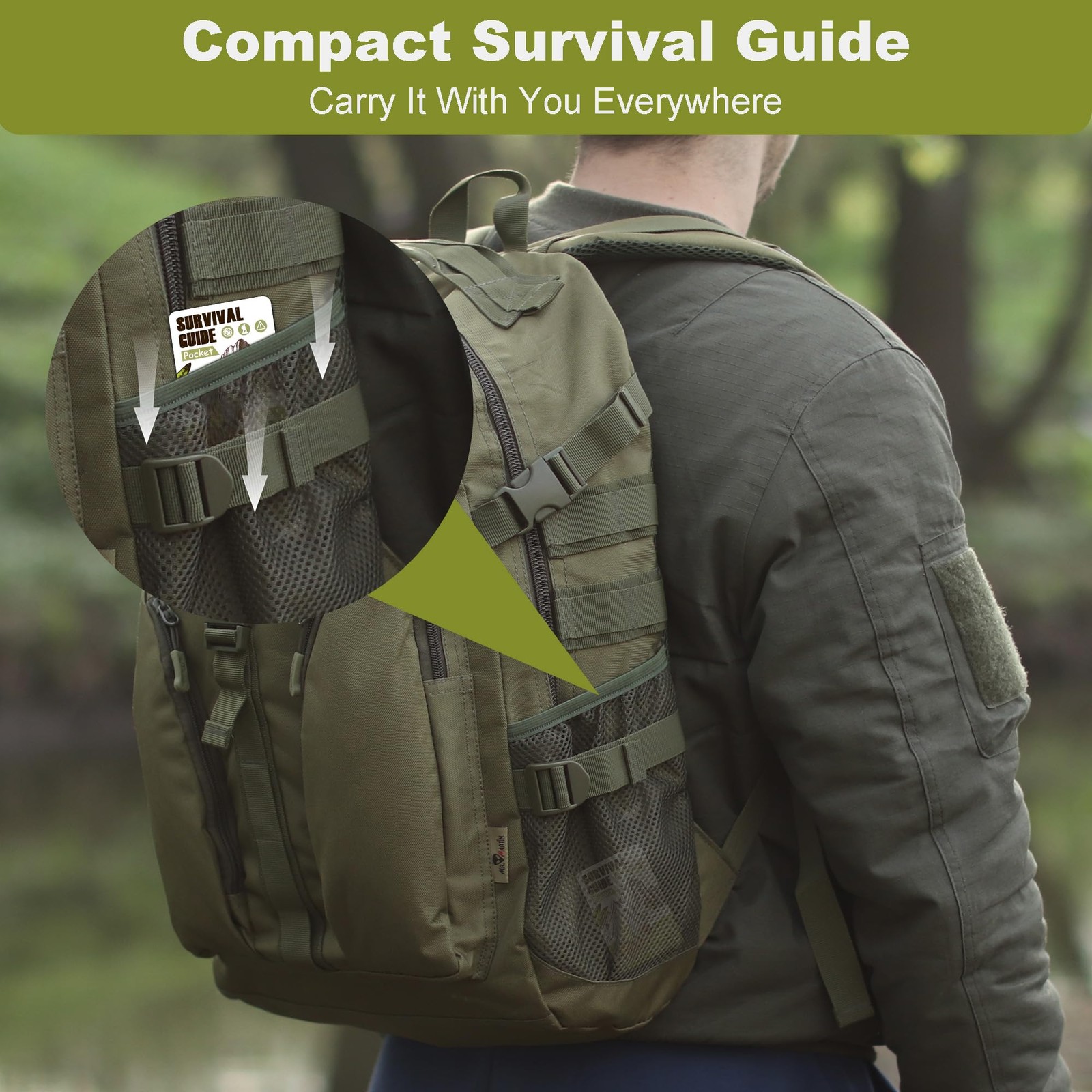 Tiny Pocket Survival Guide EDC Kits Military Grade for Multi-color