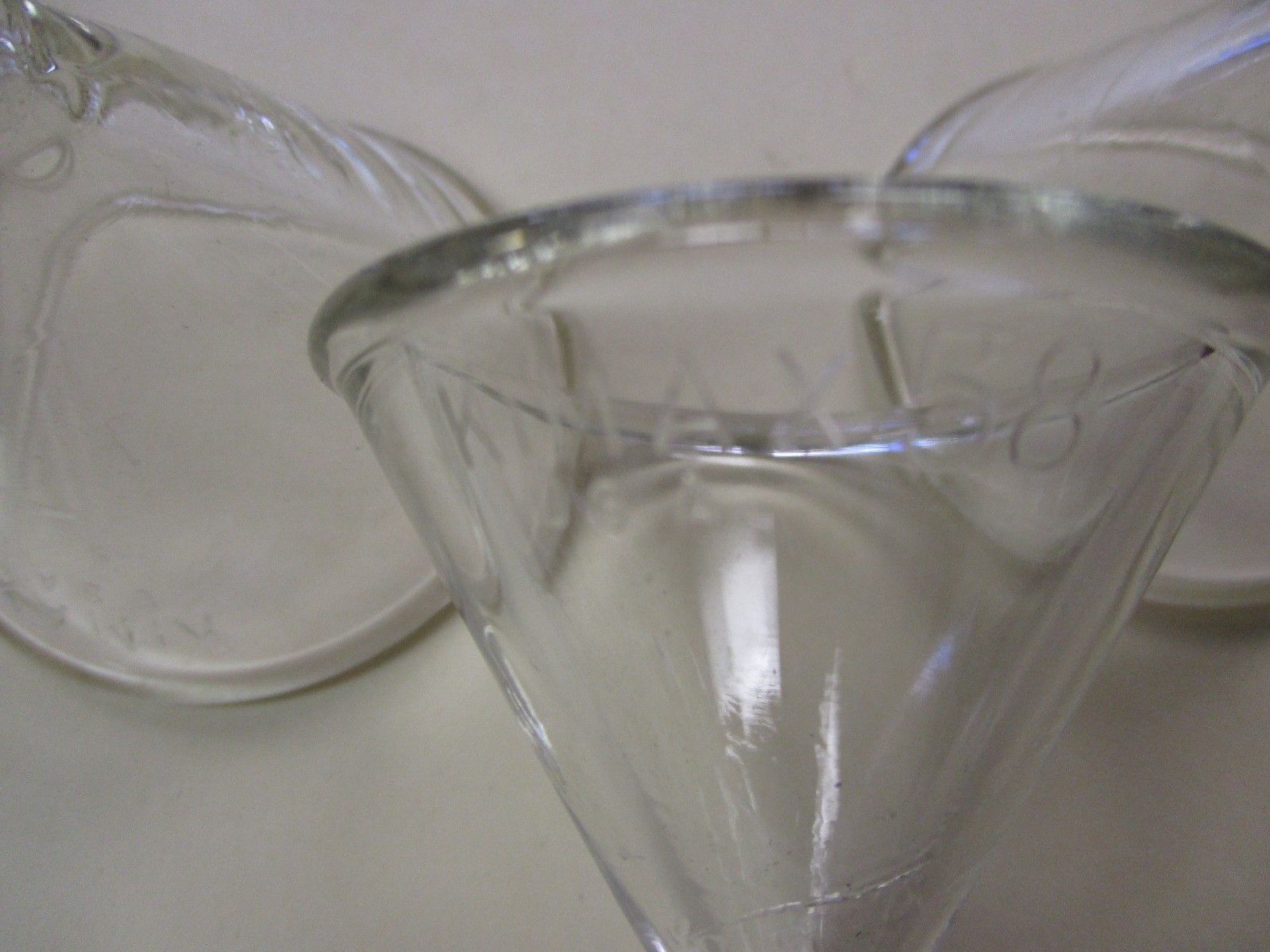 Kimax Short Stem 58 degree Angle Glass Filling Funnels (QTY 5)