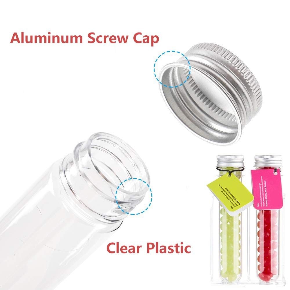 Versatile 25PCS Clear Tubes – Perfect for Science Parties & Gumball Gifts