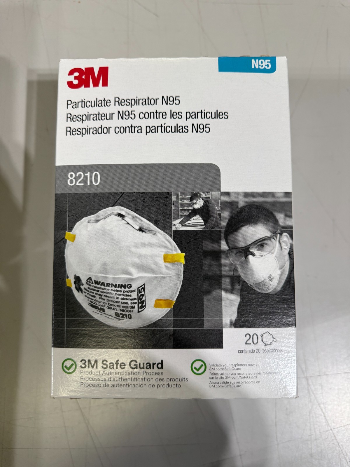 3M N95 Particulate Respirator Face Mask (8210)