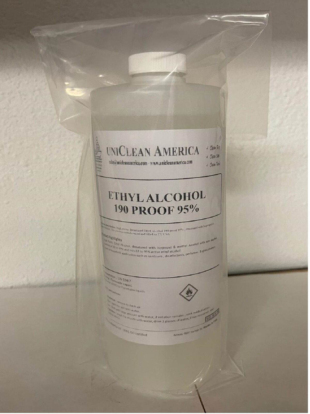 Denatured Ethanol 99% – Ethyl Alcohol – made in USA
