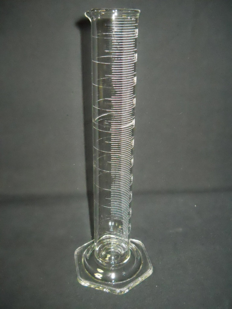 Modified/Repaired Unbranded Glass 240mL TC Single Scale Graduated Cylinder