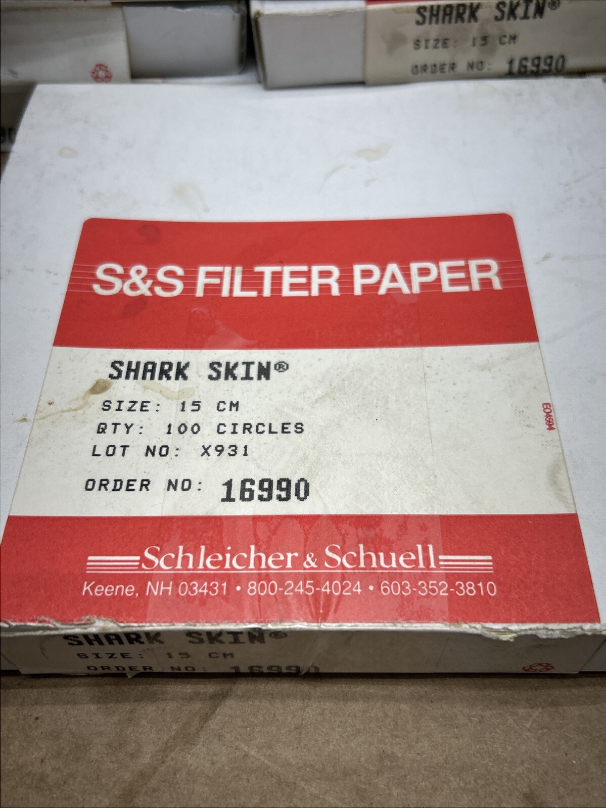 (7) Sigma Aldrich S&S Filter Paper Shark Skin REF 16990 Fast Shipping!