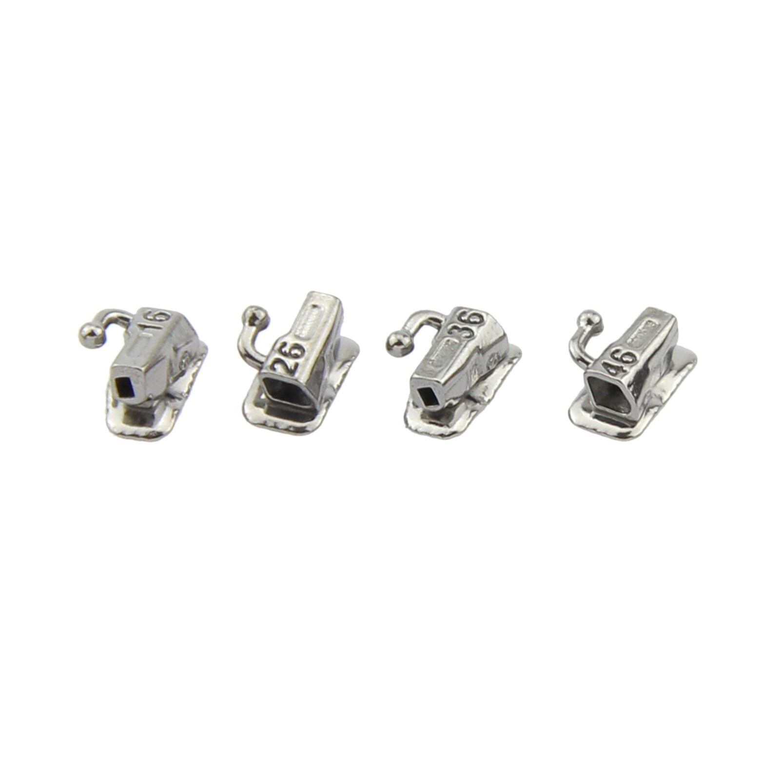 200 Orthodontic Buccal Tube 1st 2nd Molar Tubos Ortodoncia Roth MBT 022 Bondable