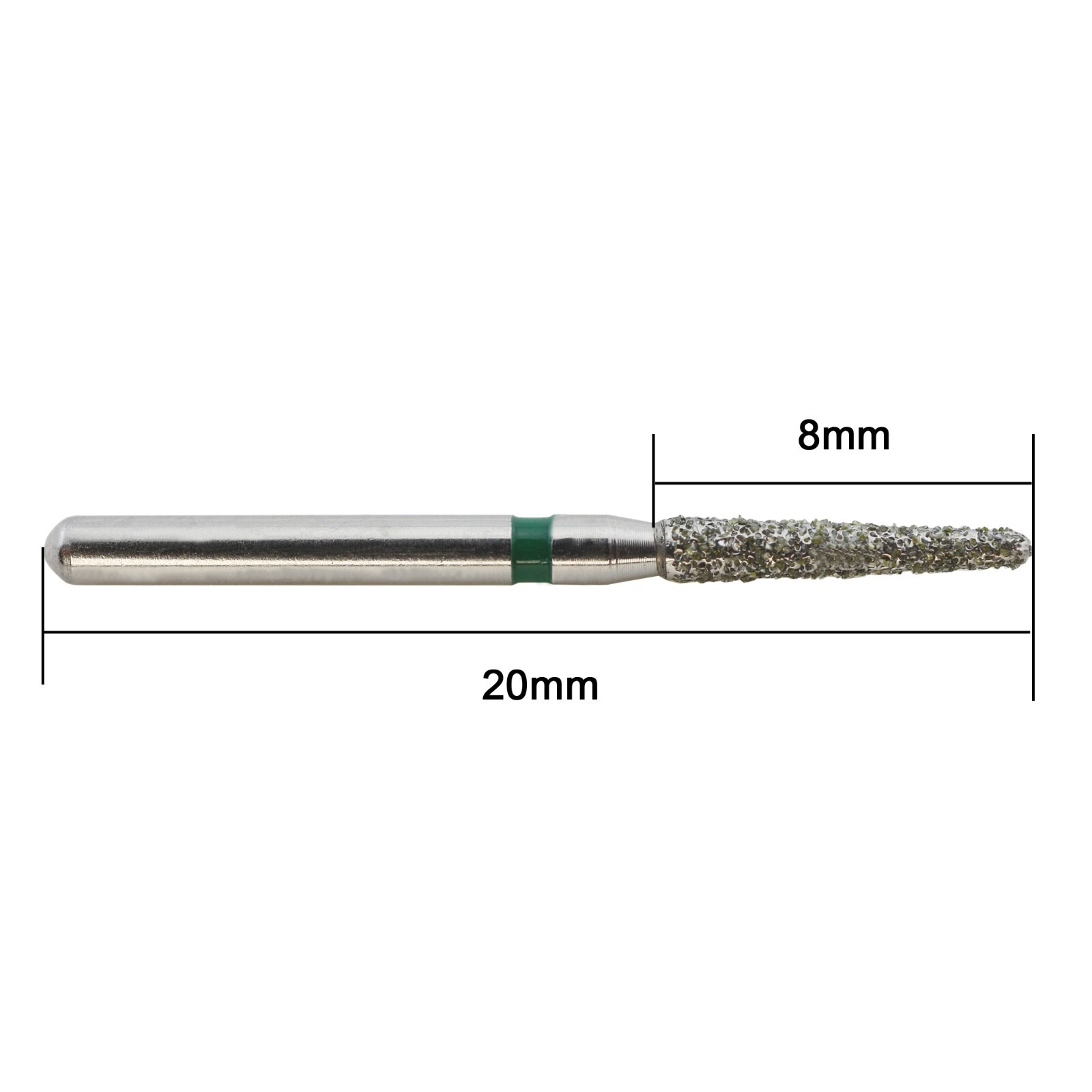 Dental Diamond Burs FG 856/016C Round End Taper Friction Grip Coarse Grit Green
