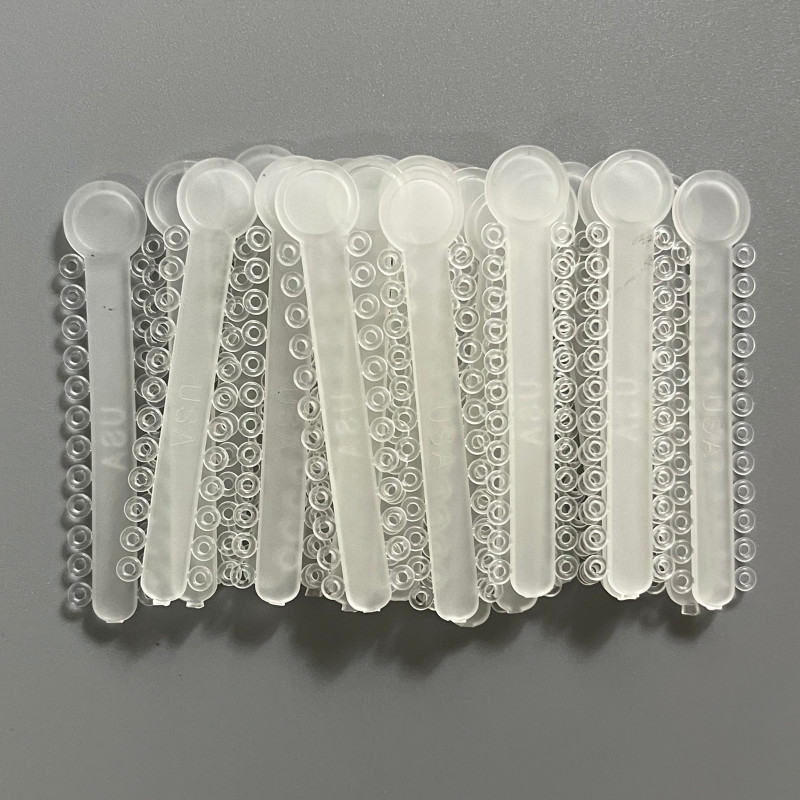 Dental Elastic Ligature Ties 1008pcs/pack Orthodontic Rubber Bands O Rings Clear