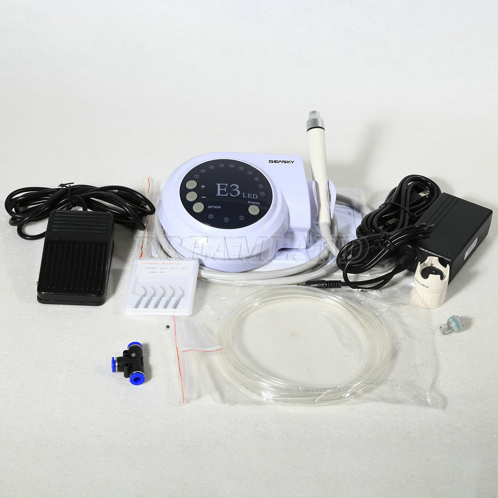 Dental Ultrasonic Scaler + LED Handpiece + 5*Tips Fit SKYSEA EMS Cavitron