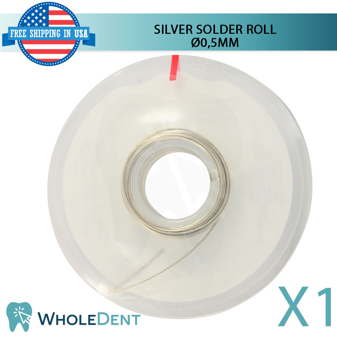Orthodontic Dental Universal Silver Solder Roll Ø0.5mm Wire Morelli 5m/19g
