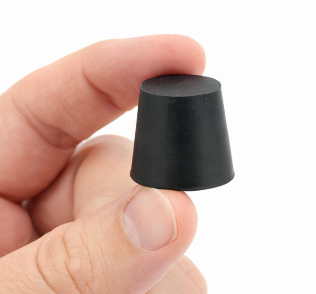 3/4″ id Solid Black Rubber Stoppers 3/4″ Tapered Plug Various Package Sizes