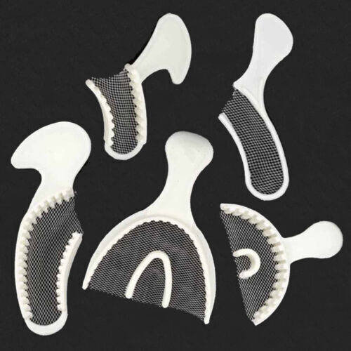 50 Pcs/Bag Dental Disposable Triple Impression Bite Registration Trays F/A/P/Q/S