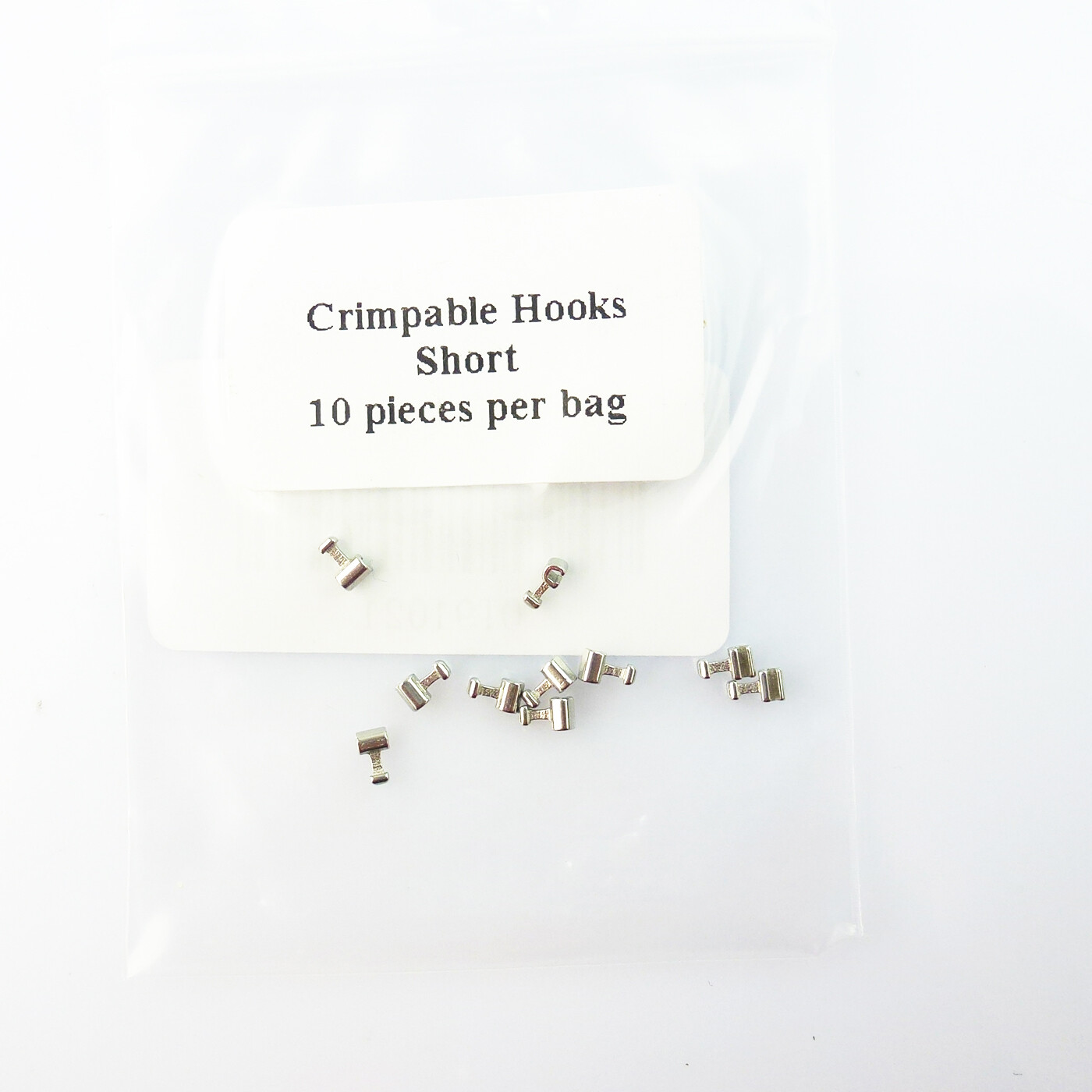 10 Pcs Dental Orthodontic Crimpable Hook Long/Medium/Short/Stop Stainless Steel