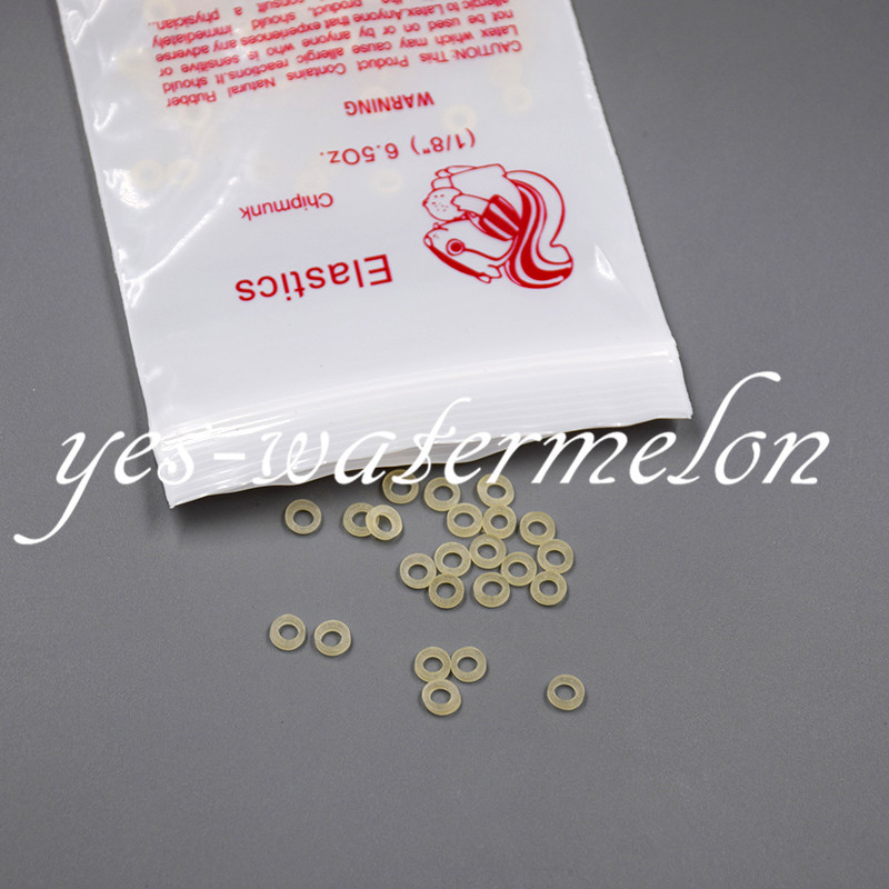 1/8″ X-Heavy 6.5 Oz Chipmunk Dental Rings Orthodontic Elastics Rubber Band Brace