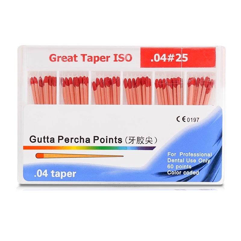 10Packs Dental Gutta Percha Point Absorbent Paper Points Taper 02/04/06 15-40#