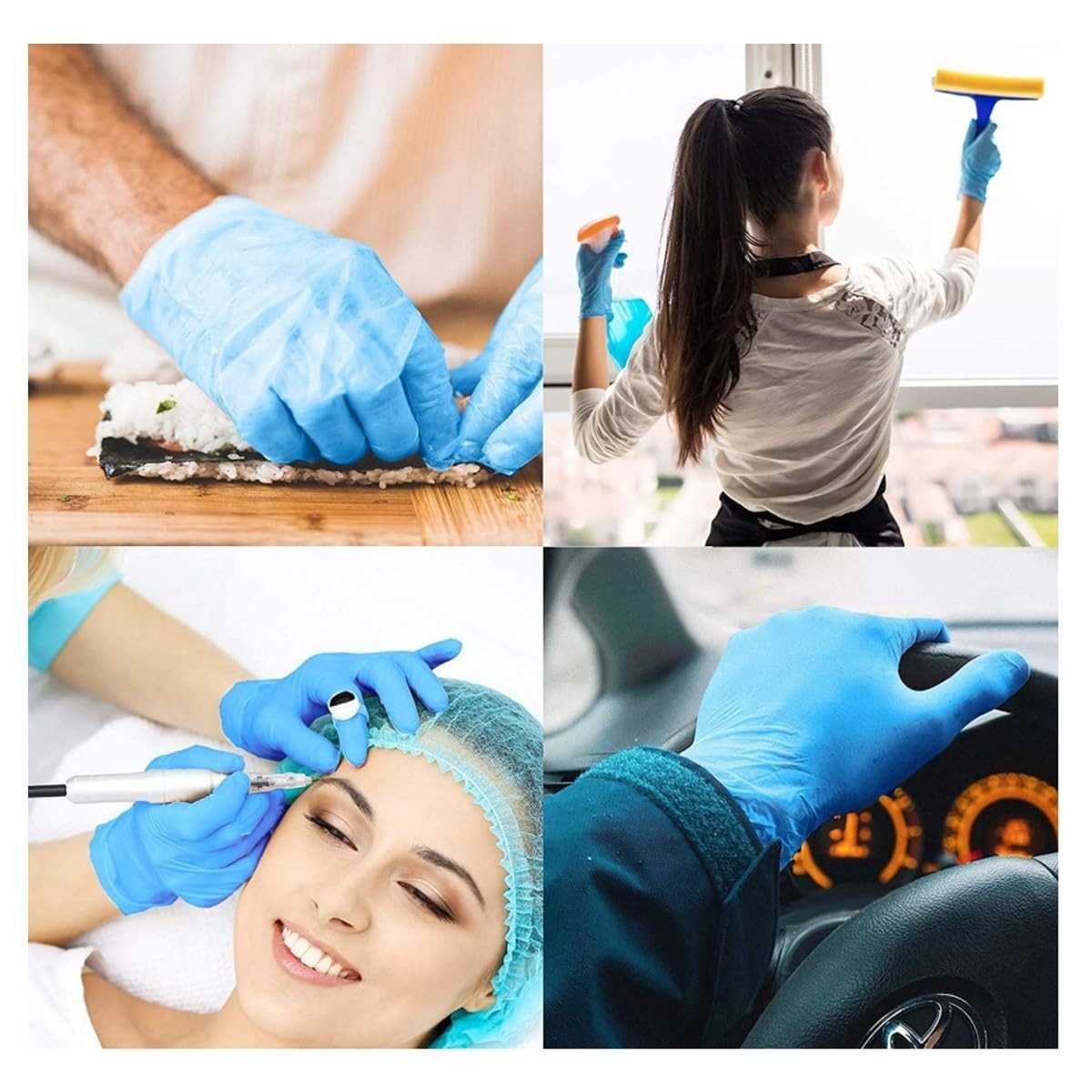 Nitrile Blue Exam/Medical Cleaning Gloves Powder & Latex Free 1000 PCS
