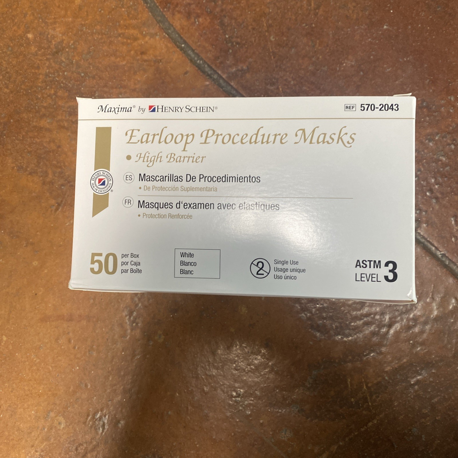 Maxima Medical Ear-Loop Procedure Face Masks ASTM Level 3 50pcs High Barrier