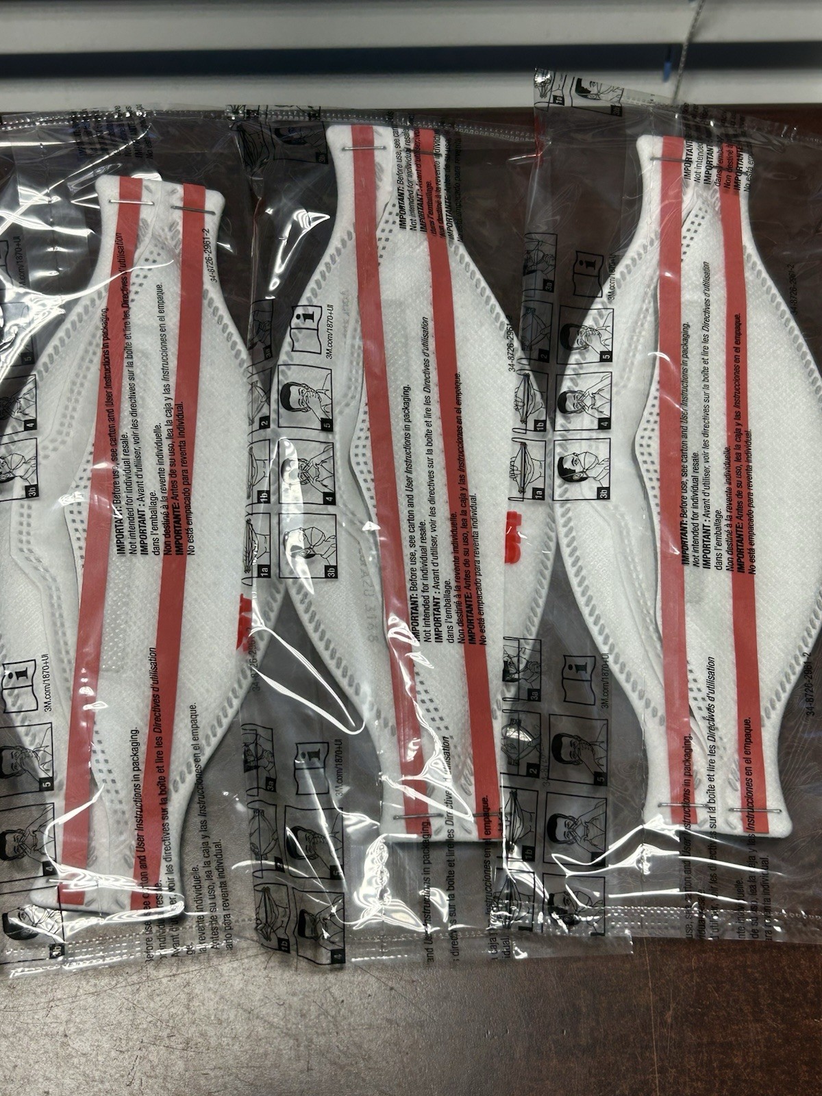 (50) Pack 3M Aura 1870+ N95 Face Mask Particulate Respirators NIOSH