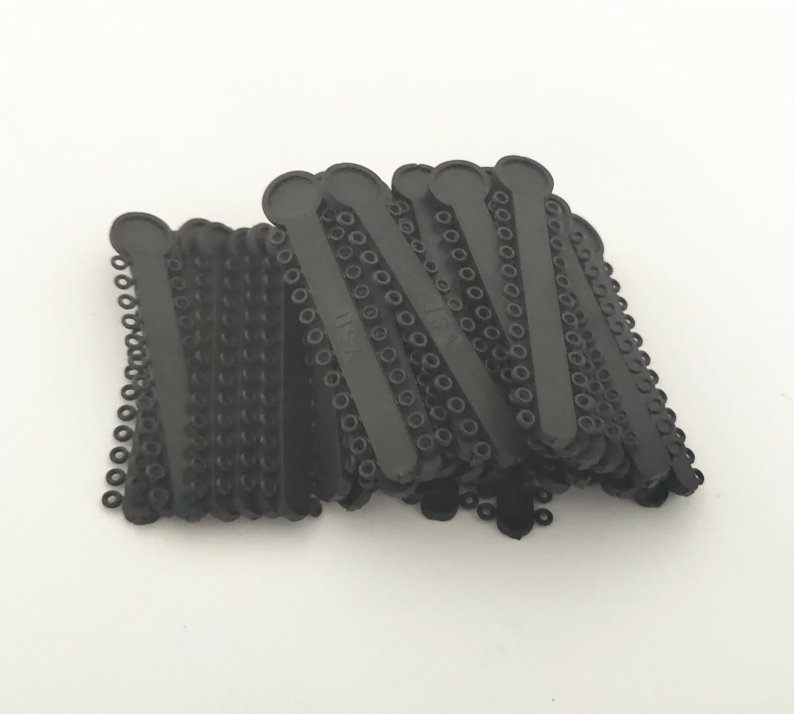 1 Pack Ligature Ties 1008Pcs &1 Pc Elastic Power Chain 15 Feet Short Black Color
