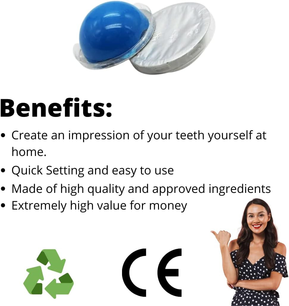 Dental Hydrophilic Firmer Mould Impression Putty Teeth Retainer Silicon + Tray