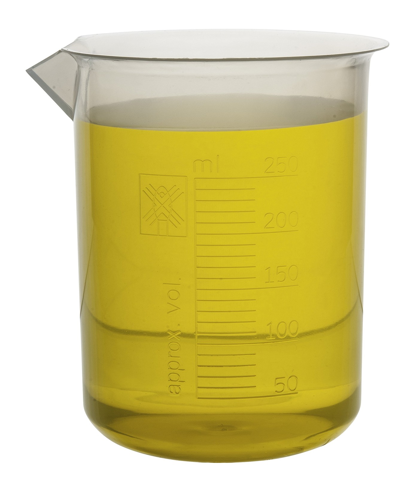 Plastic Beaker Set Polypropylene Graduated Lab Beakers 5PCS