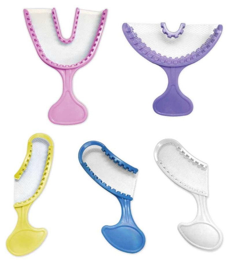 Premium 3-Way Impression Bite Trays with Nylon Net – POSTERIOR 50pcs/Box