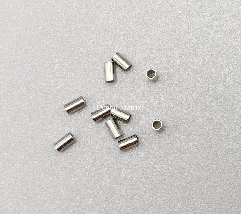 USA 100pcs Dental Orthodontic Crimpable Hook Stop Mini Stops Tube S/L 0.5/0.8mm