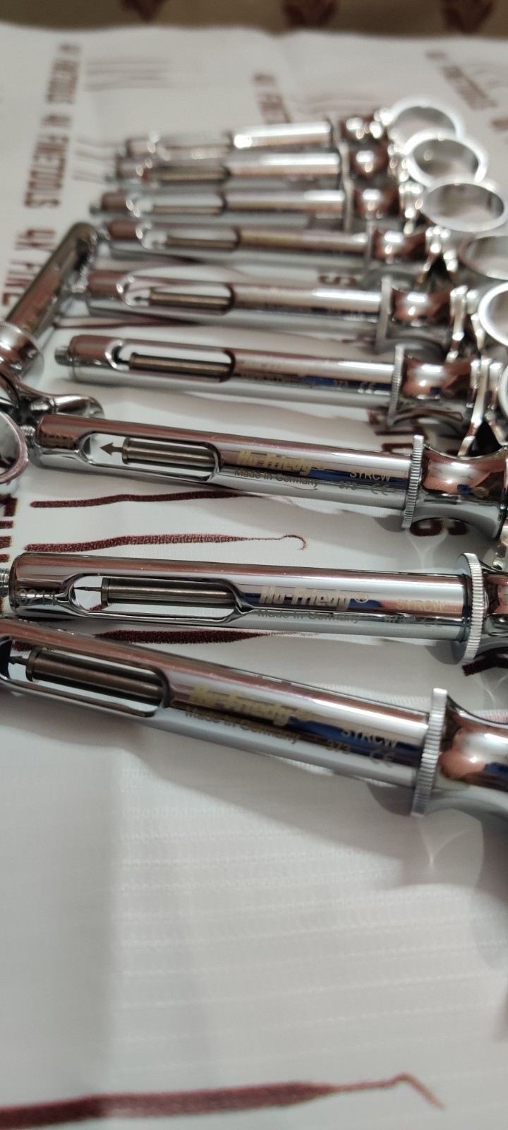 Hu-Friedy CW Style Dental Anesthetic Aspirating 1.8ml Syringe SYRCW Lot-of 10 PC