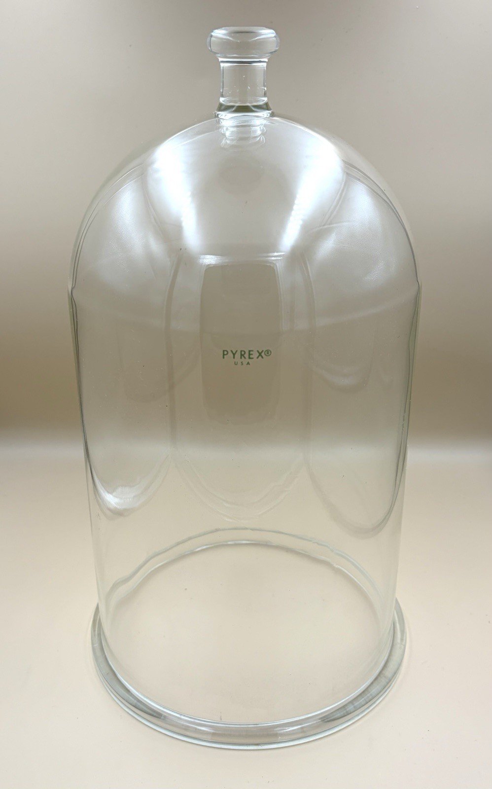 Pyrex Glass Bell Jar With Ground Flange