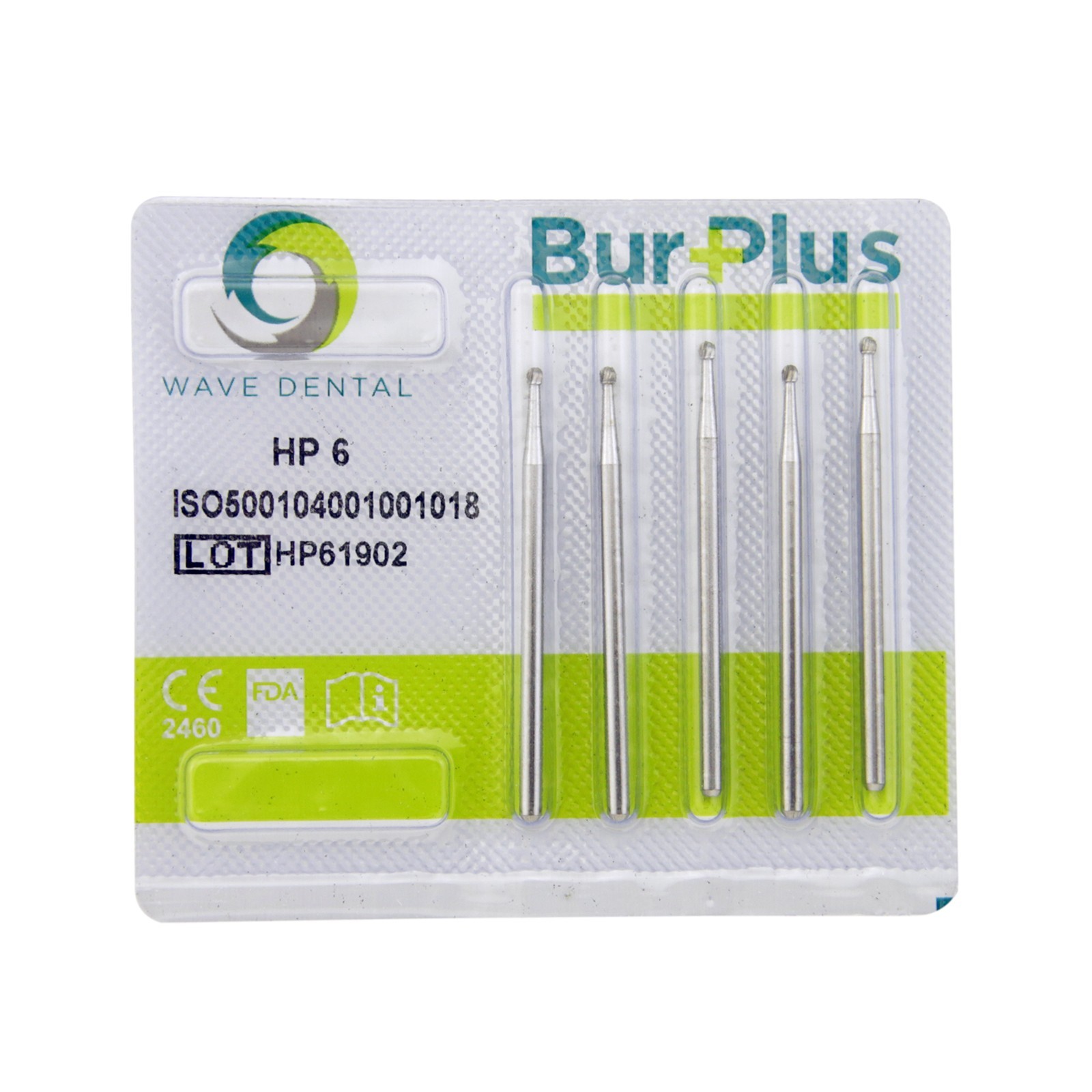 Wave Dental HP Burs Carbide Round HP 1/4 6 8 Long Straight Low Speed Bur 44.5m