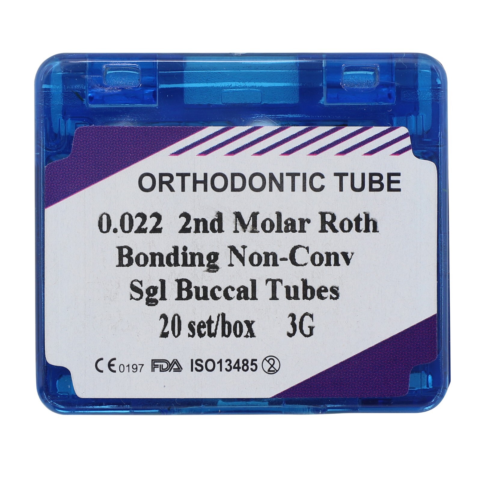 80pcs Dental Orthodontic Buccal Tubes 1st 2nd Molar Roth MBT 022 3G Bondable