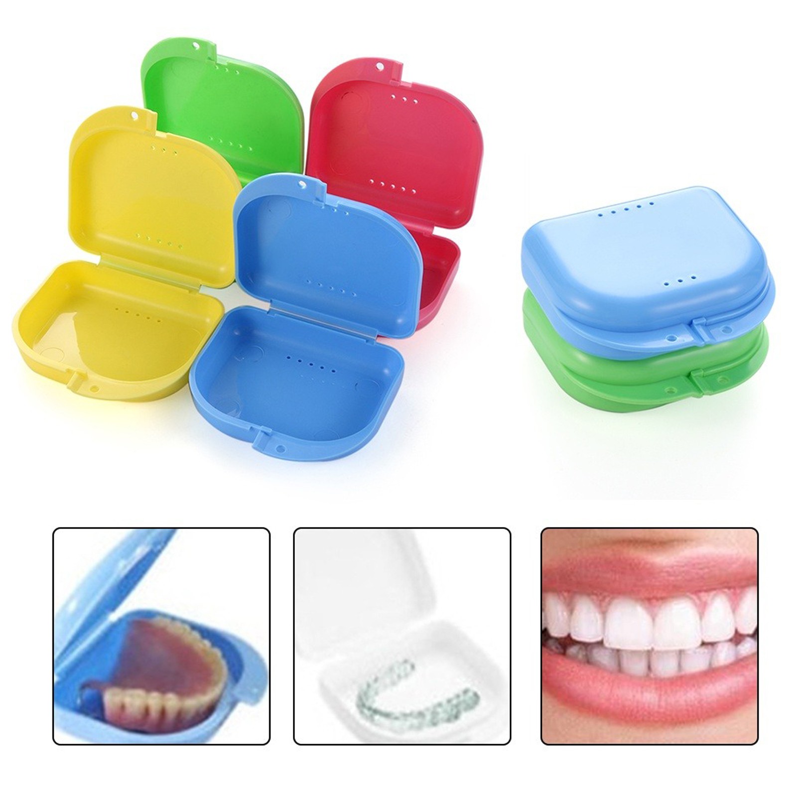 Orthodontic Retainer Night Guard Box Denture Dental Case Sports – High Quality