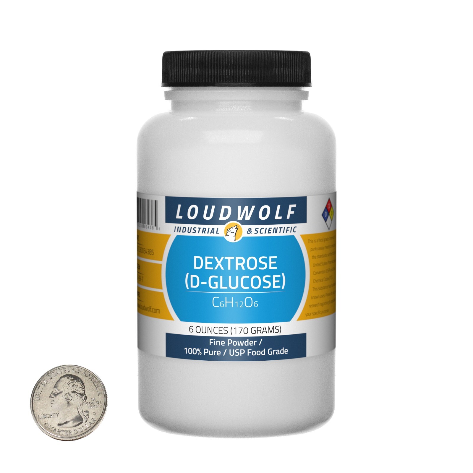 Dextrose / 1.1 Pounds / 3 Bottles / 100% Pure USP Food Grade / Fine Powder / USA