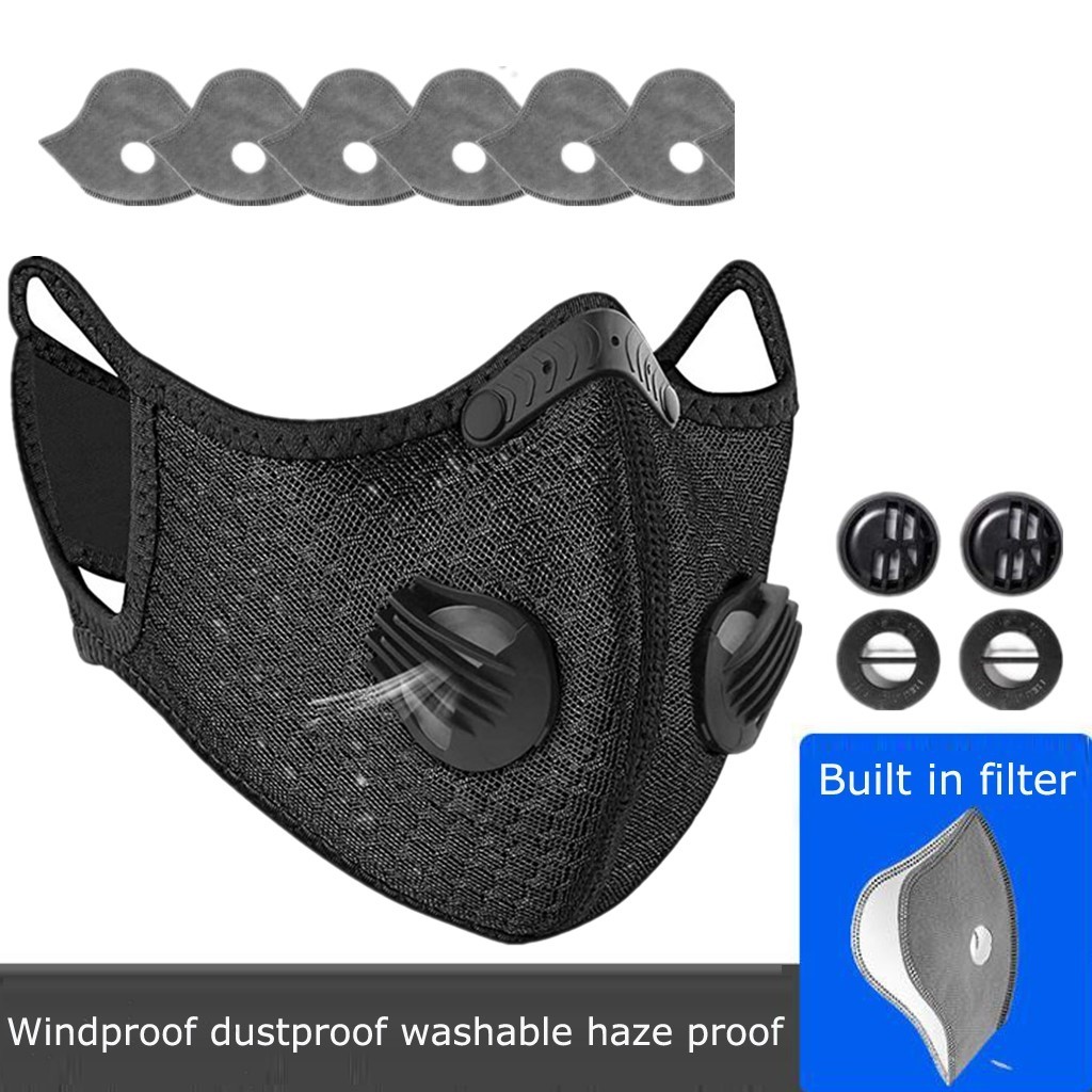Washable Reusable Half Face Shield Respirator Dust Mask Anti Pollution Facepiece