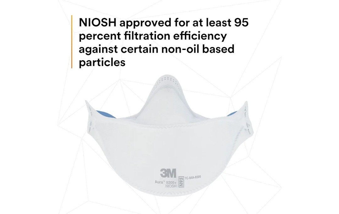 3M Aura 9205 N 95 Particulate Respirator Face Mask – White (130 Pack) Hot Deal