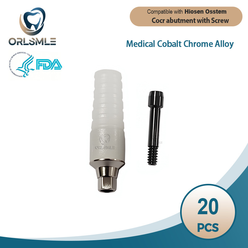 20 Pcs Dental Cocr CCM abutment compatible with Hiossen Osstem TS Mini/Regular