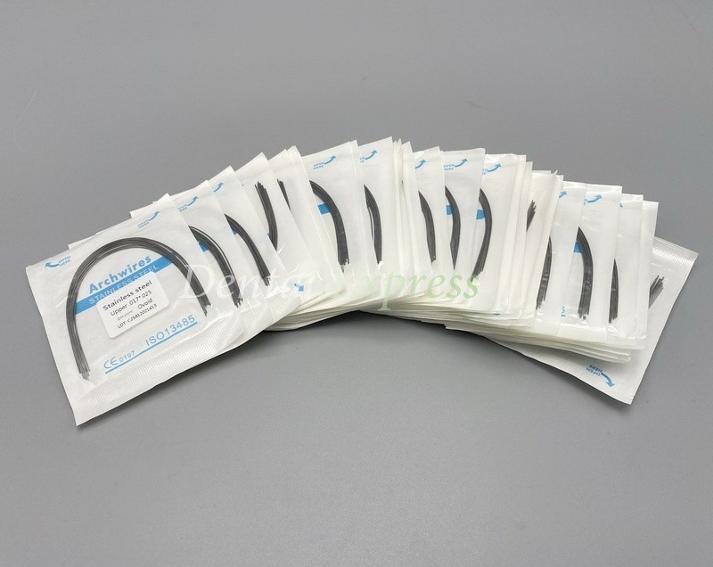 Dental S.S Orthodontic Arch Wire Stainless Steel Round Rectangular Ovoid Form