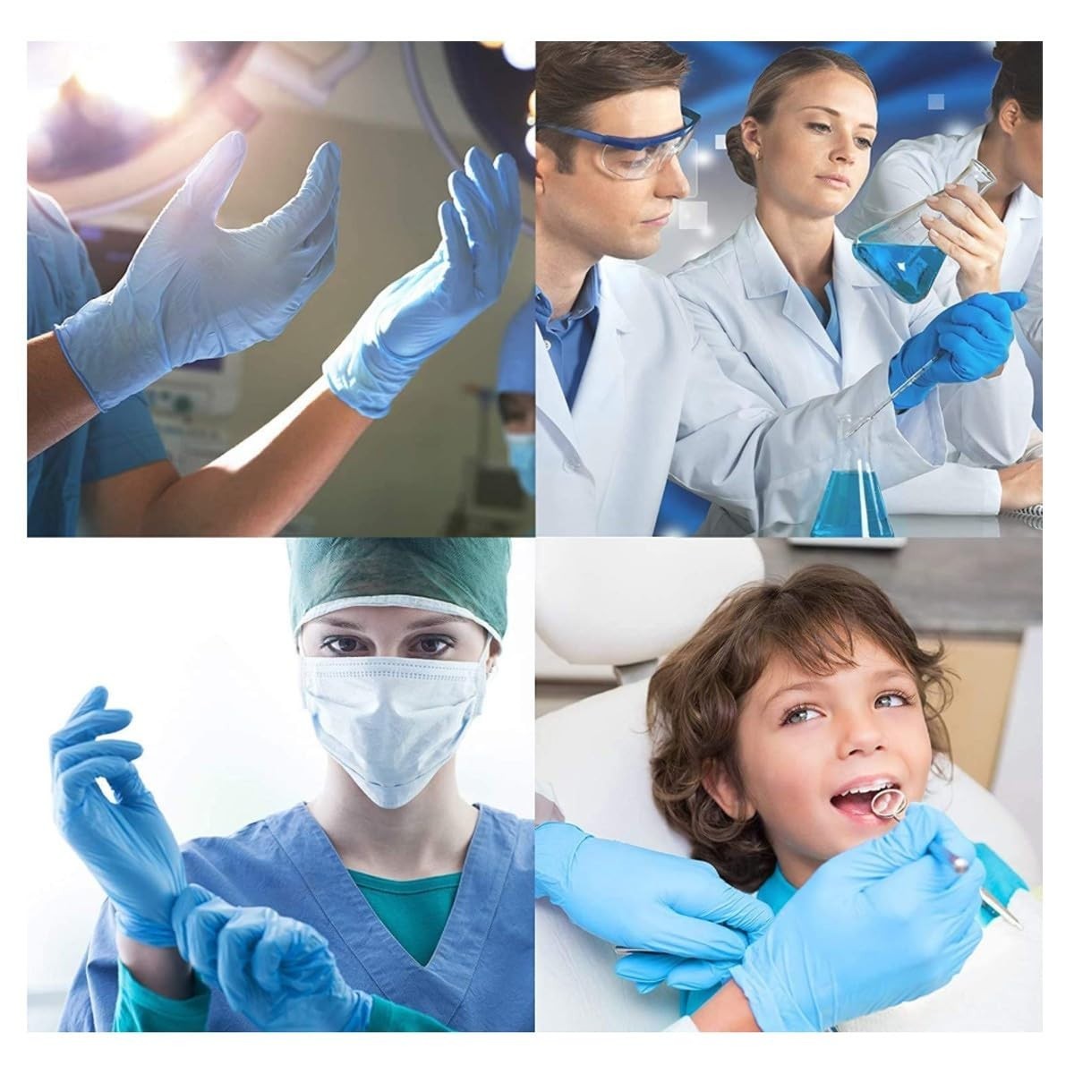 Nitrile Blue Exam/Medical Cleaning Gloves Powder & Latex Free 1000 PCS