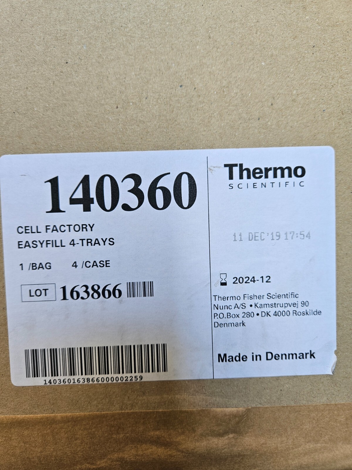 Thermo Scientific Cell Factory EasyFill System PS 4 Layers Total of 3 Systems