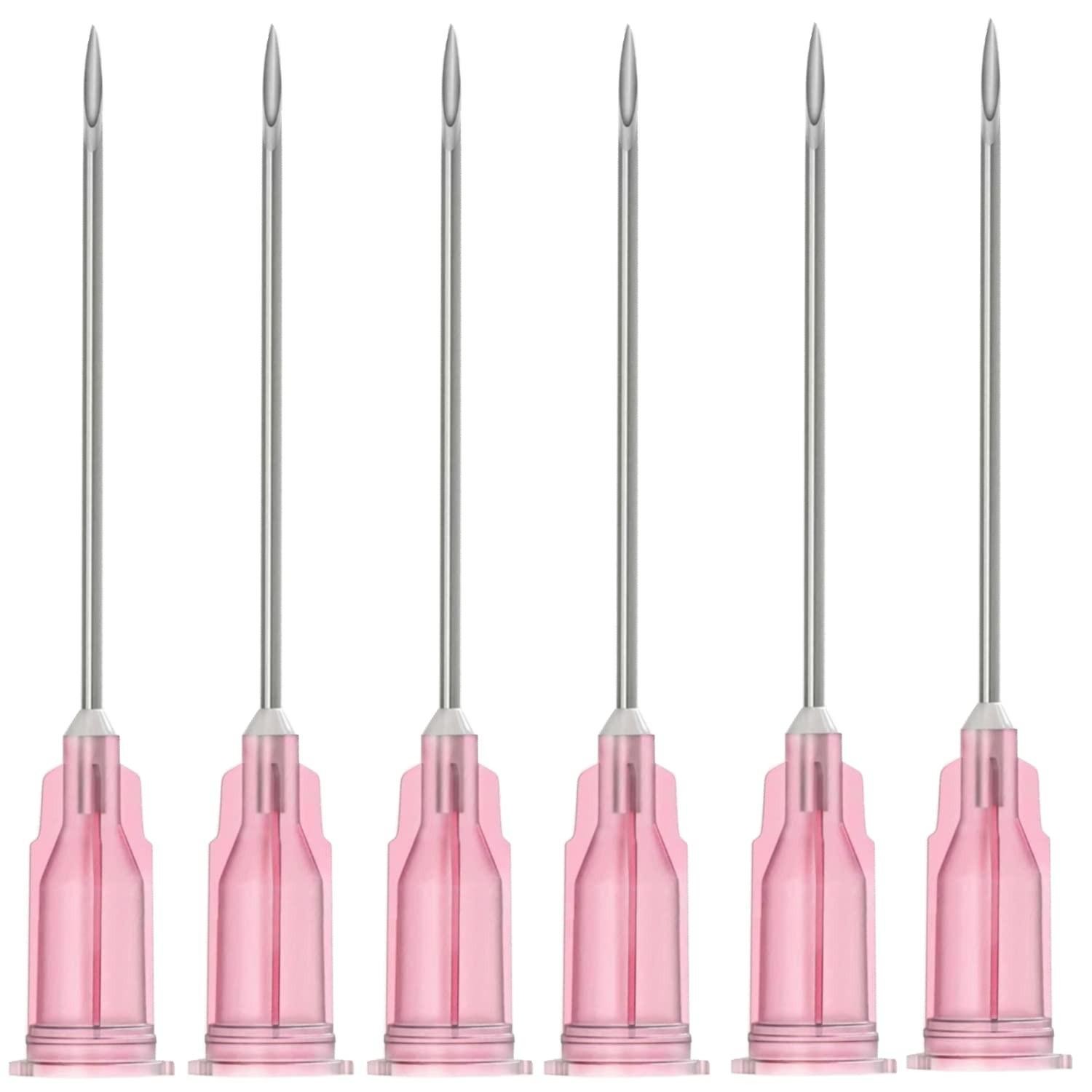 20 Pcs 18ga 1.5 Inch/38mm Lab Dispensing Needle Luer Lock, 18ga-1.5inch