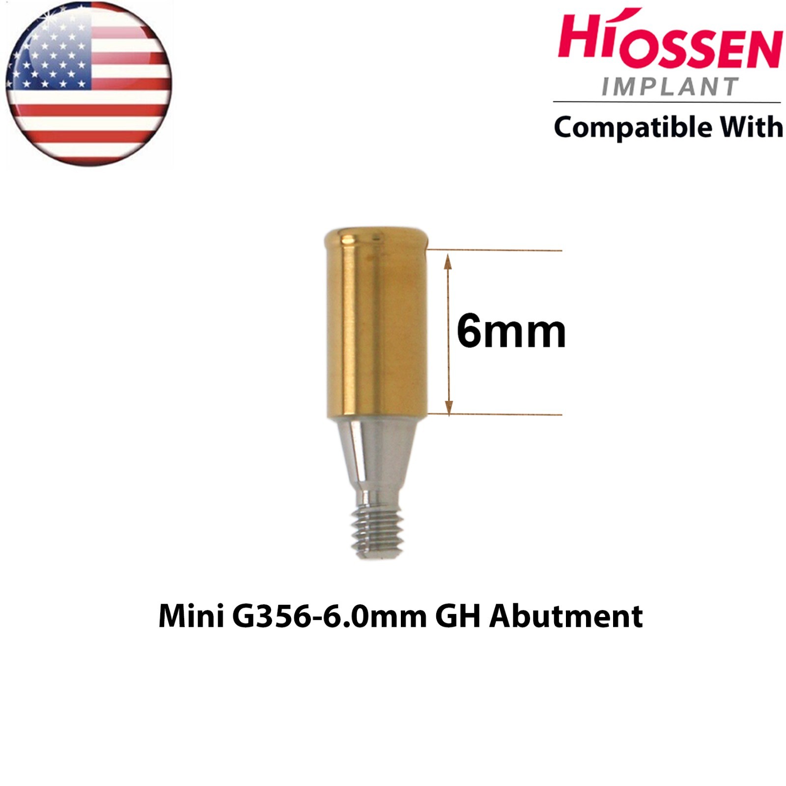US Overdenture Locator Abutment Mini/Regular Fit Hiossen ET/Osstem TS Platform