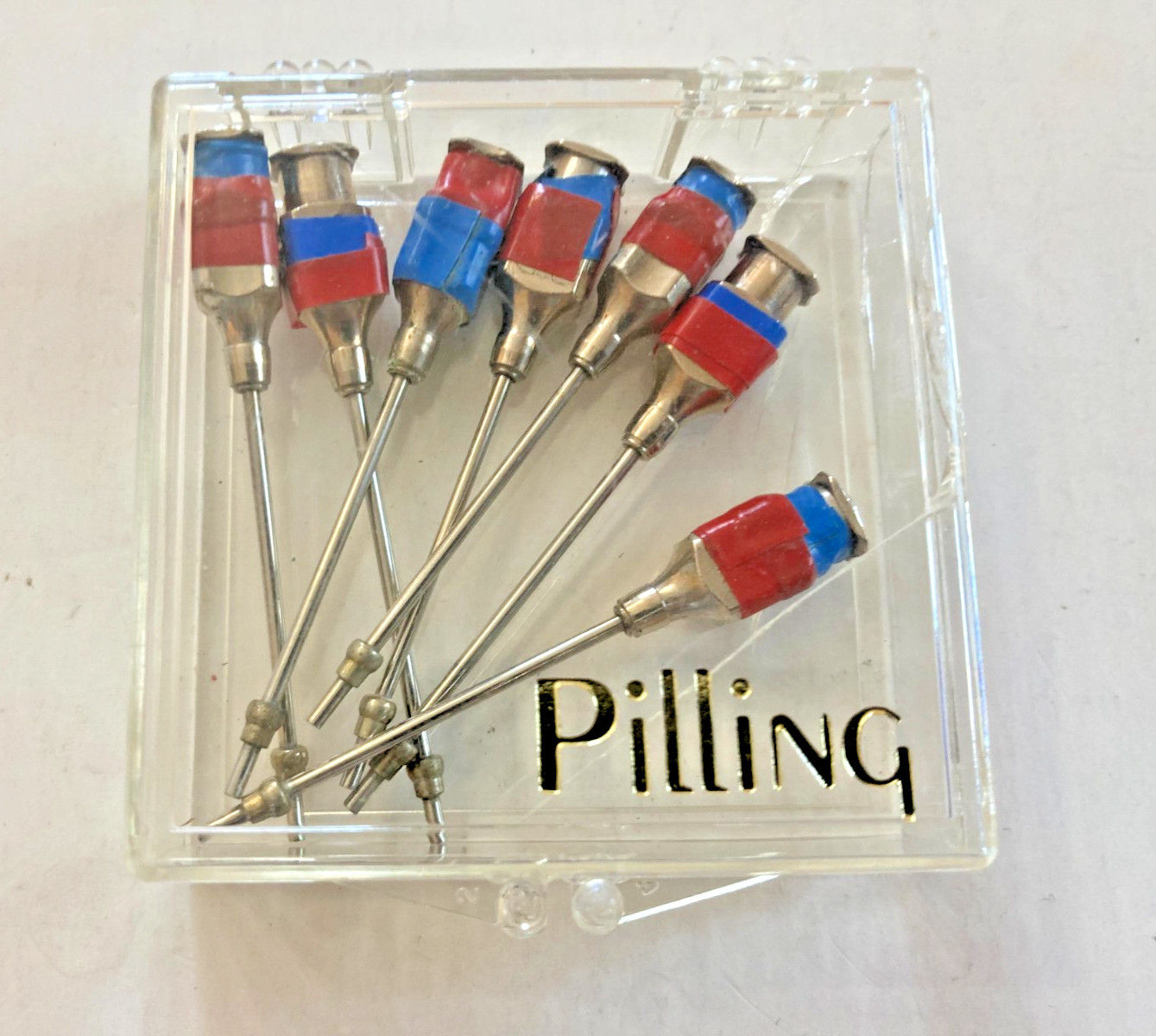 Lot Of 6 Pilling Laryngeal Syringe Cannula with Luer Lock Instrument