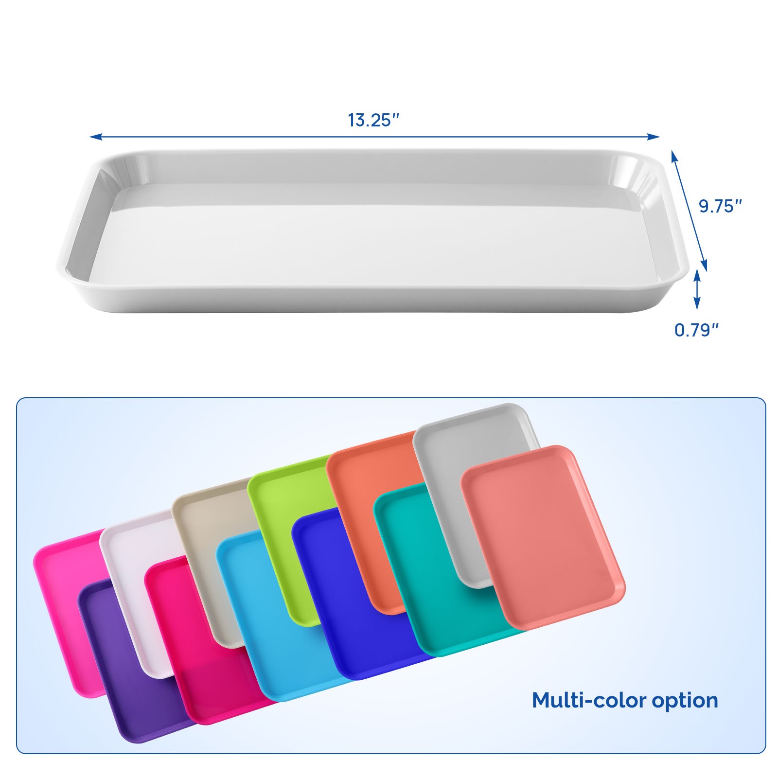 JMU Dental Autoclavable Instrument Trays Bulk Procedure Tray Flat Tray Size B