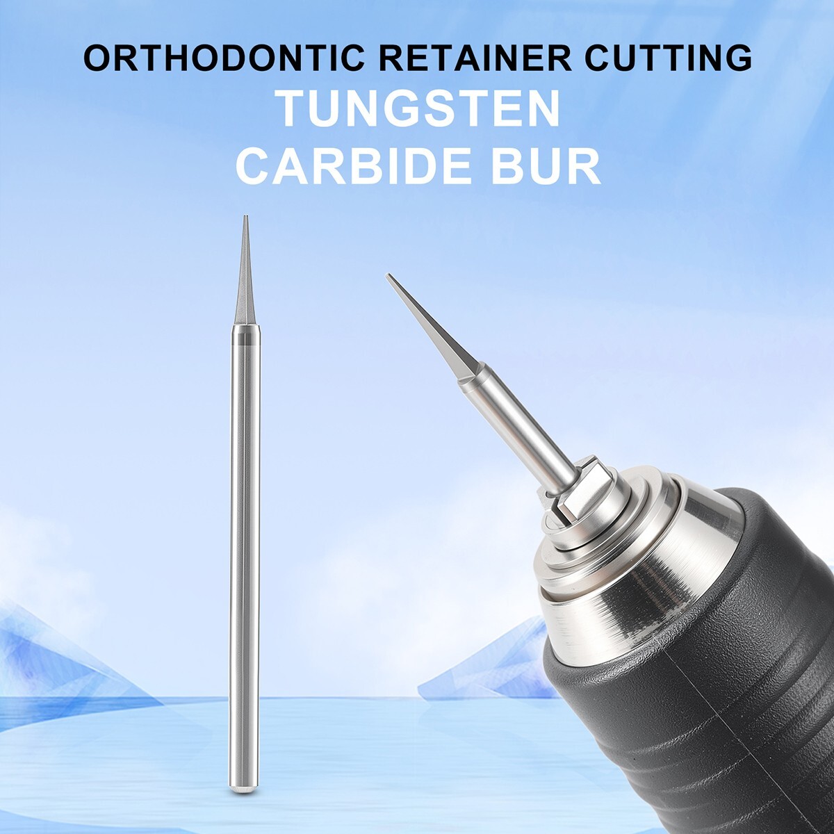 1Pc Dental Orthodontic Retainer Cutting Tungsten Carbide Burs HP Long Straight